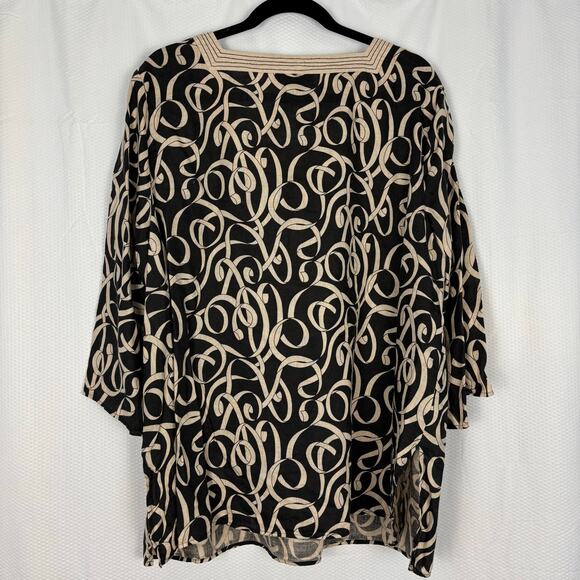 Saint Tropez 100% linen top Boho Coastal Mori - Picture 5 of 5